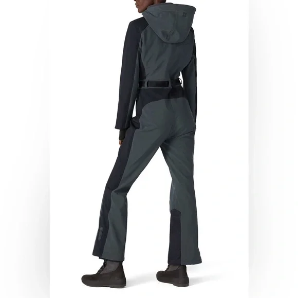 Sweaty Betty Backcountry Ski All In One Jumpsuit - Charcoal and Black - Picture 4 of 14